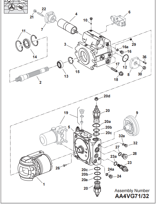 Drawing for Rexroth A4VG71 3