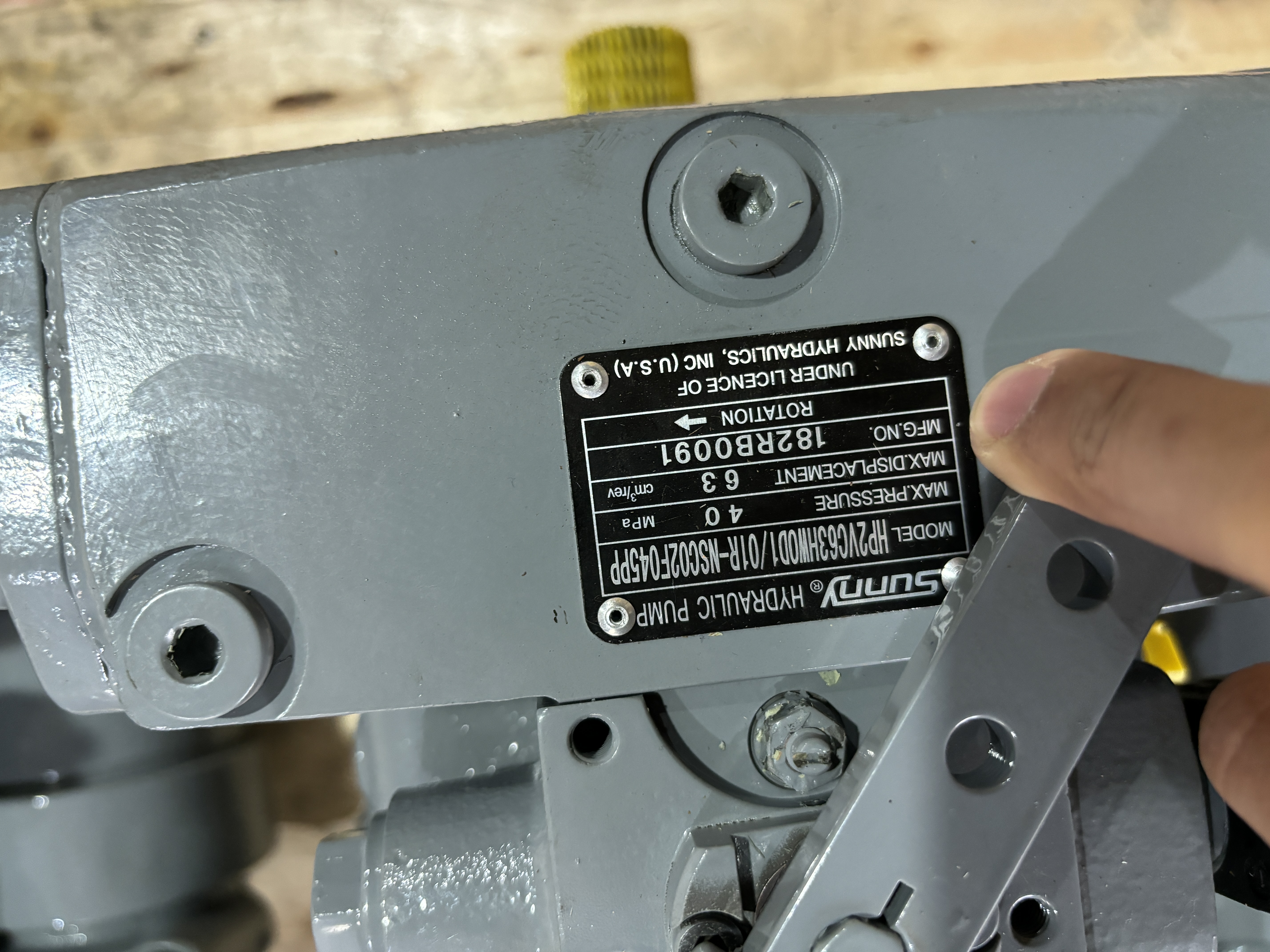 Hydraulic pump A10VG63HW0D1+A10VO65EP2D 