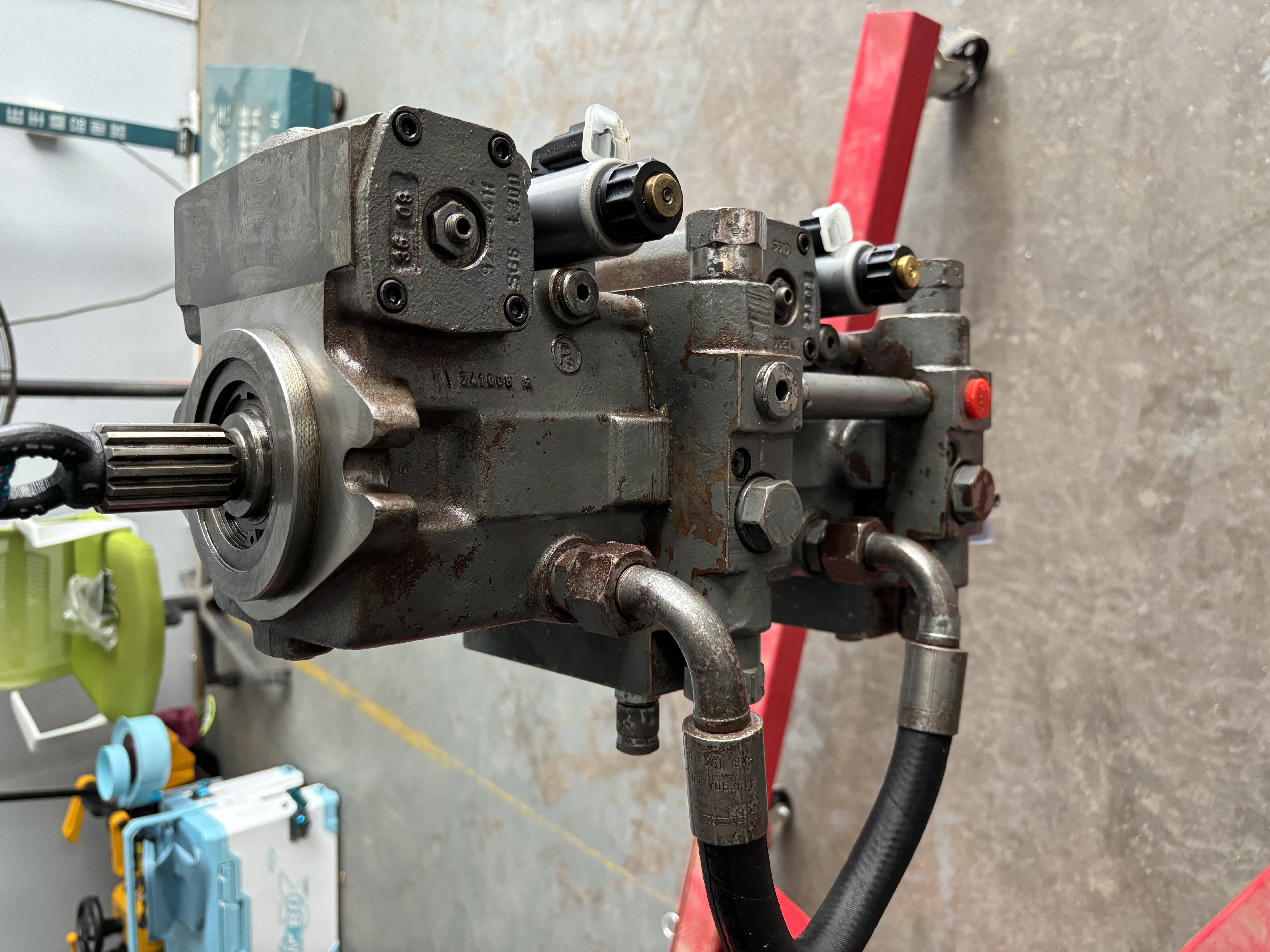 VÖGELE 2060414 A10VG45EP4D1+A10VG28EP4D1+Haldex 1802271 hydraulic pump for Construction machinery